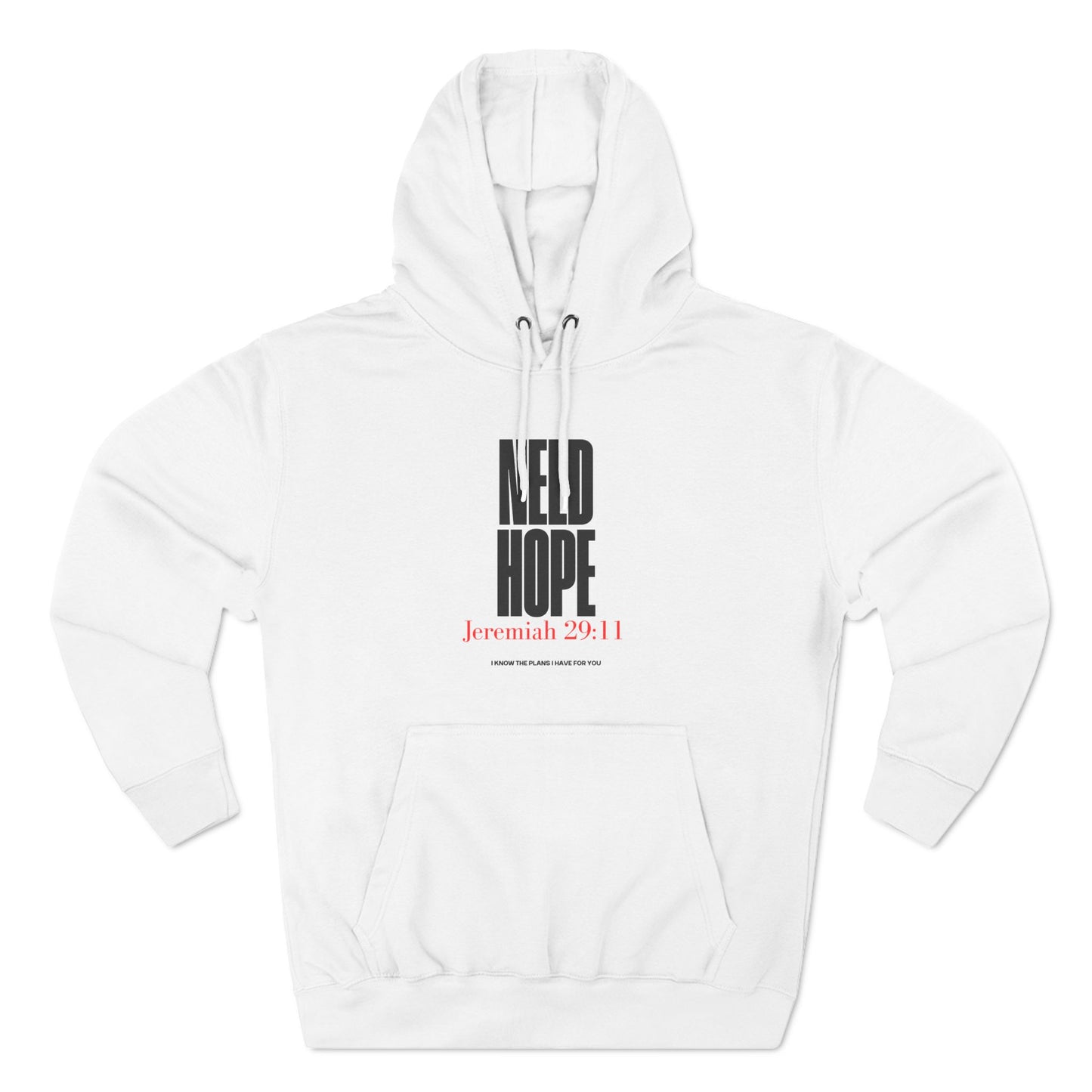 Three-Panel Fleece Hoodie