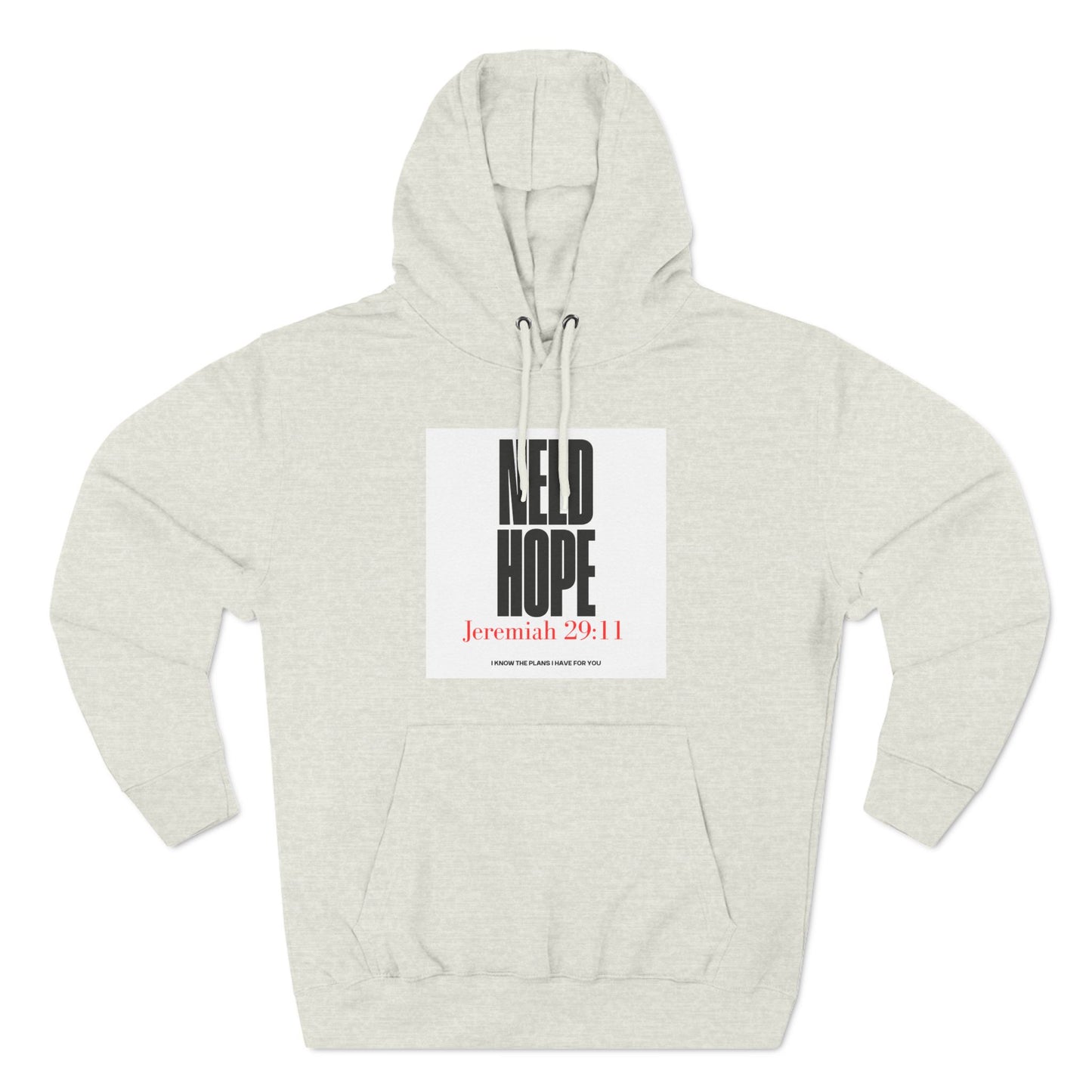 Three-Panel Fleece Hoodie