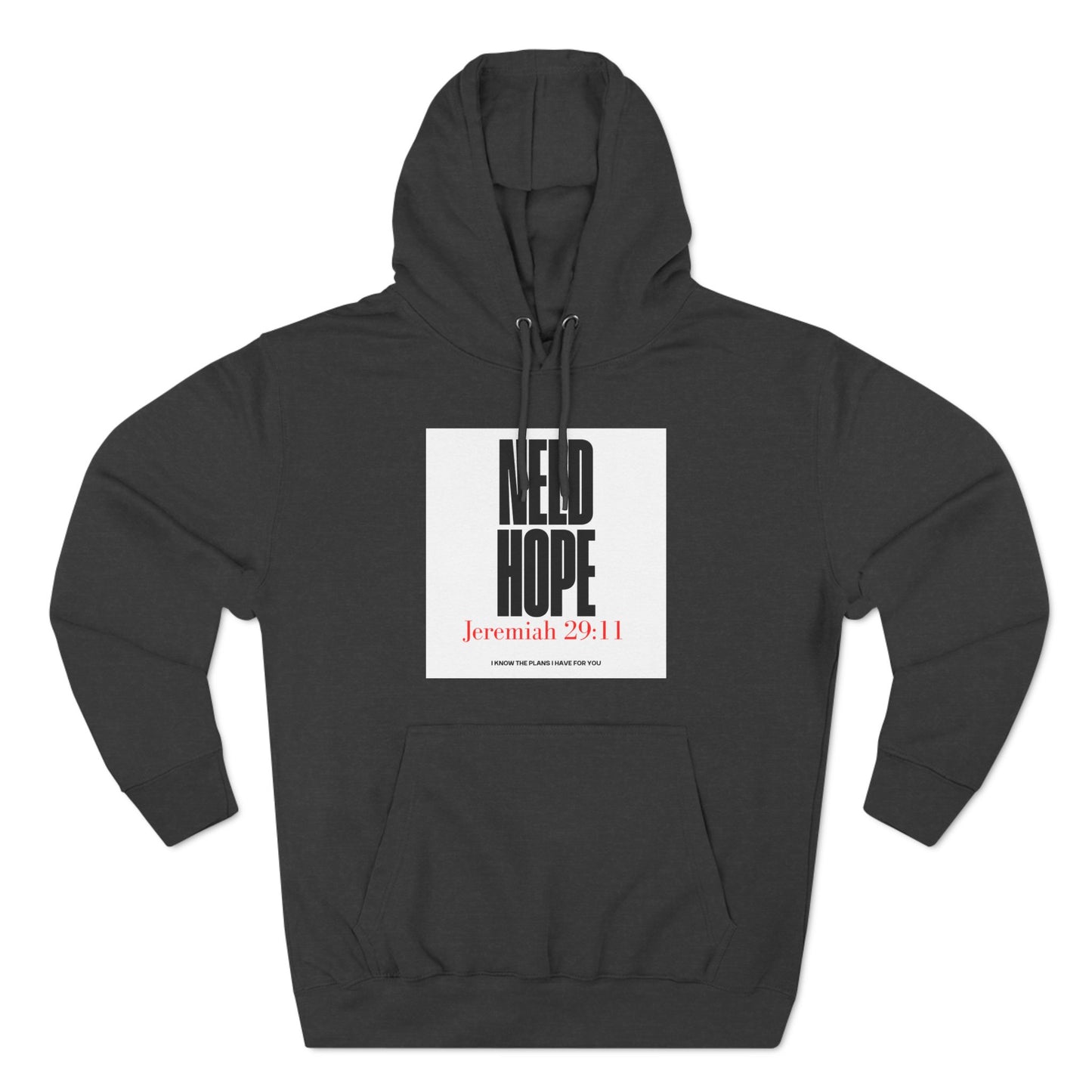 Three-Panel Fleece Hoodie