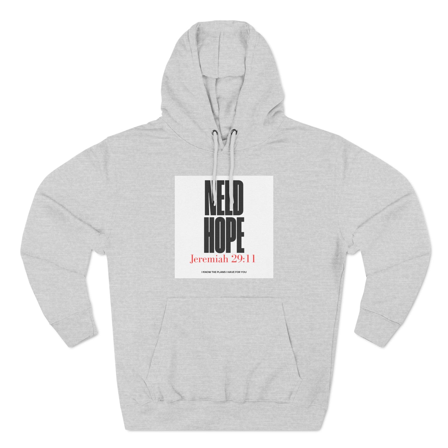 Three-Panel Fleece Hoodie